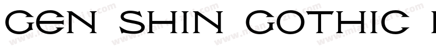 Gen Shin Gothic P Re字体转换